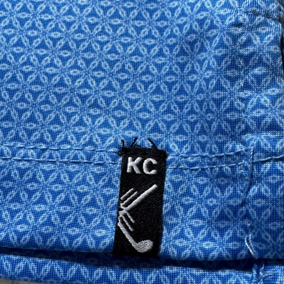 Kenneth Cole Men's Blue Golf Polo 👕 Performance Fabric Size Large - Picture 6 of 11